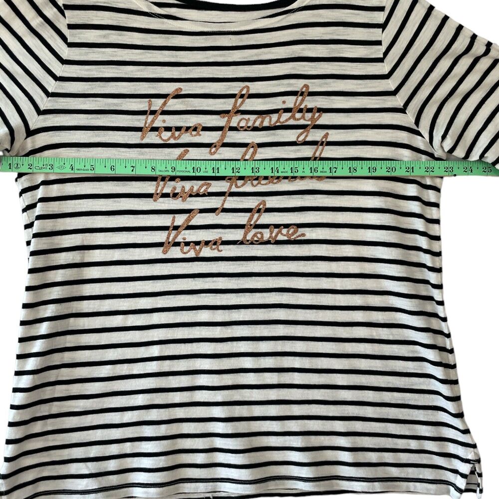 Old Navy Luxe Top Women's Black White Long Sleeve Casual Knit SZ/XL - Picture 6 of 6